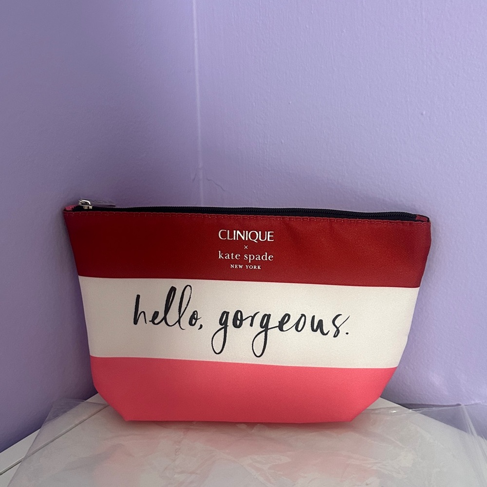 NWOT Kate spade x Clinique pouch